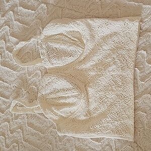 Crop knitted corset top